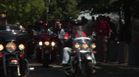 Motorcycles drive by close up Stock-Footage 41309364