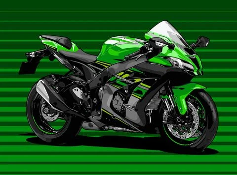 Motorcycles gray line background vector template Stock Illustration