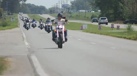 Motorcycles Medium 23.97 1080 Stock Footage 12107783
