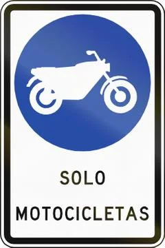 Motorcycles Only in Chile Stock Illustration
