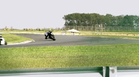 Motorcycles Racing Stock Footage 8975169