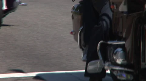 Motorcycles roll Stock Footage 41254075