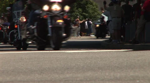 Motorcycles thunder by Stock-Footage 41310063