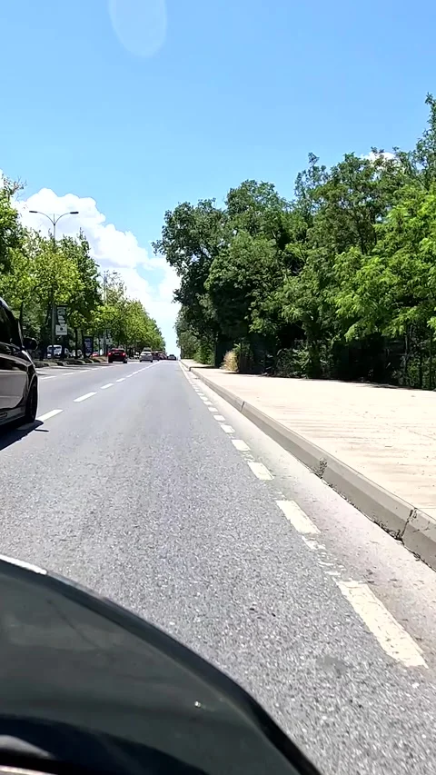 Motorcycles Traffic Summer Light Daylight Background Stock Footage 339963291
