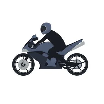 Motorcyclist Stock Illustration