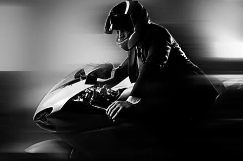 Motorcyclist Stockfoto's