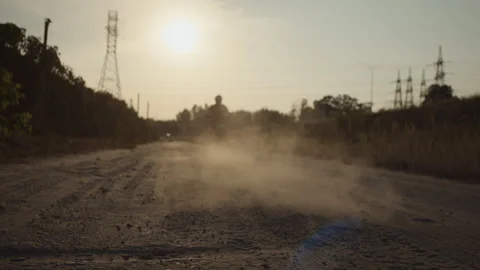 A motorcyclist sets off on a journey with a sharp gassing of the rear wheel Video stock 253448414
