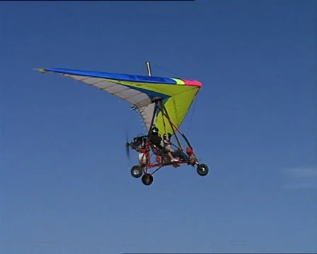 Motorized deltaplane flight 2 Video stock 20904119