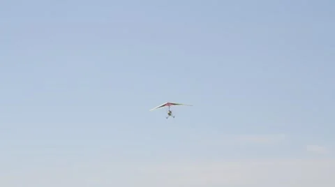 The motorized hang glider Stock Footage 62978456