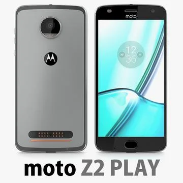 Catena Melodieus Moedig Motorola Moto Z2 Play 2017 Space Grey ~ 3D Model #96440346