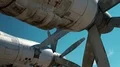 Motors of old propeller-driven aircraft HD Footage