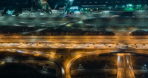 Motorway from above Stock Footage 112086195