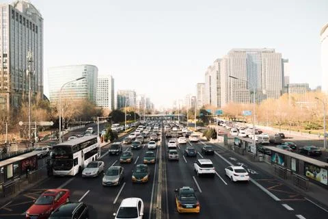 Motorway in Beijing Stock Photos