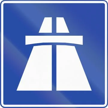 Motorway in Chile Illustrazione stock