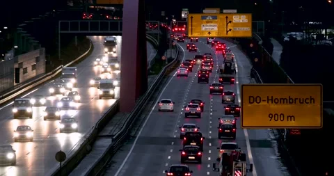 Motorway to Dortmund Stock-Footage 145742982