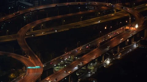 Motorway flyover Stock Footage 83286275