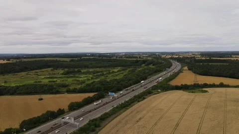 Motorway flyover Stock Footage 147695936