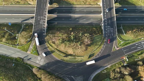 Motorway flyover Stock Footage 224924231