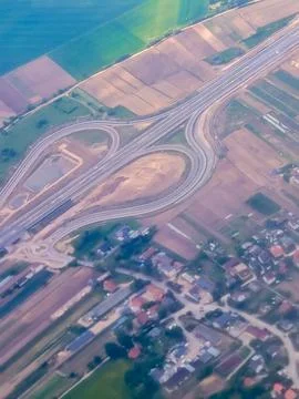 Motorway From High Up Stock Photos
