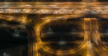 Motorway junction Stock Footage 85685748