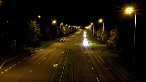Motorway Light Trails Stock-Footage 97029859