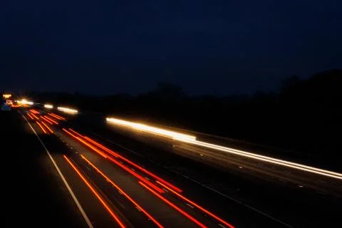 Motorway lights Stock Photos