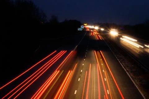 Motorway lights Stock-Fotos