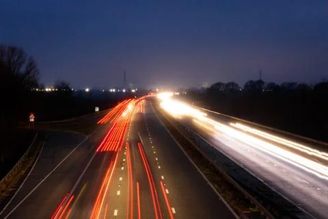 Motorway lights Stock Photos