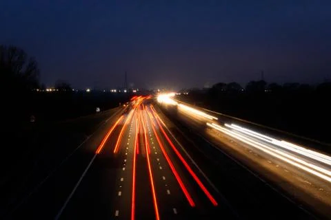 Motorway lights Stock Photos