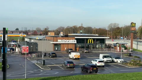 Motorway Services Maghull Long shot video Vidéo 321370167