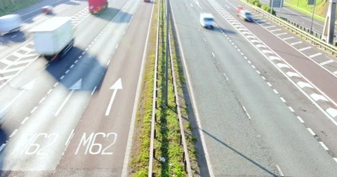 Motorway Time Lapse 4K Stock Footage 40445306