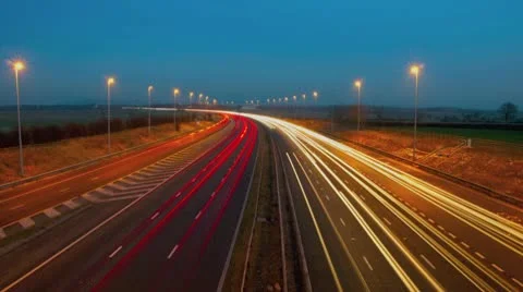 Motorway Timelapse Video stock 10712678