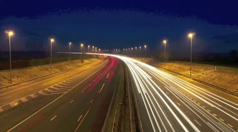 Motorway Timelapse Video stock 10712679