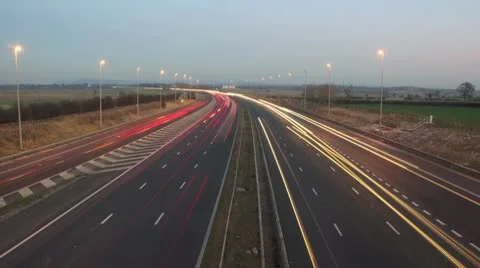 Motorway Timelapse Video stock 10712682