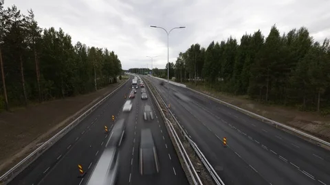 Motorway Timelapse Video stock 102718396