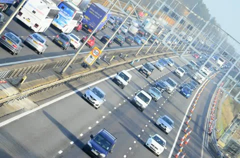Motorway timelapse (M1) Stock Footage 10837717