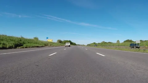 Motorway tracking shot Stock Footage 38094954