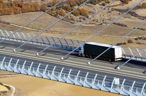 Motorway viaduct Stock Photos