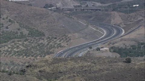 Motorway on way to Tabernas Stock Footage 66823667