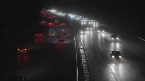 MotorwayDarkWet Video stock 170269070