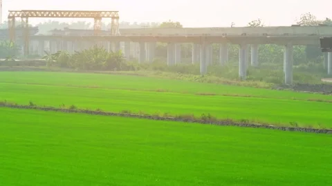Motorways road construction site from drone aerial view Stock Footage 239239733