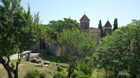 Motsameta Monastery in Georgia Stock Footage 334402672