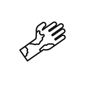 Mottled skin icon vector set collection for web Stock Illustration