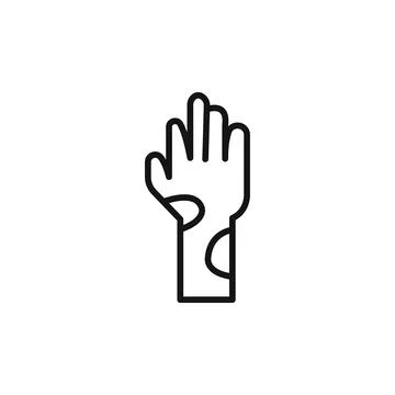 Mottled skin logo sign vector outline Stock-Illustration