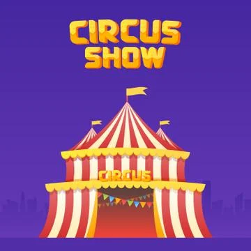 The moucup of circus poster イラスト素材