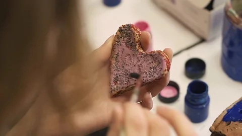 Moulding from clay Stock Footage 86855693