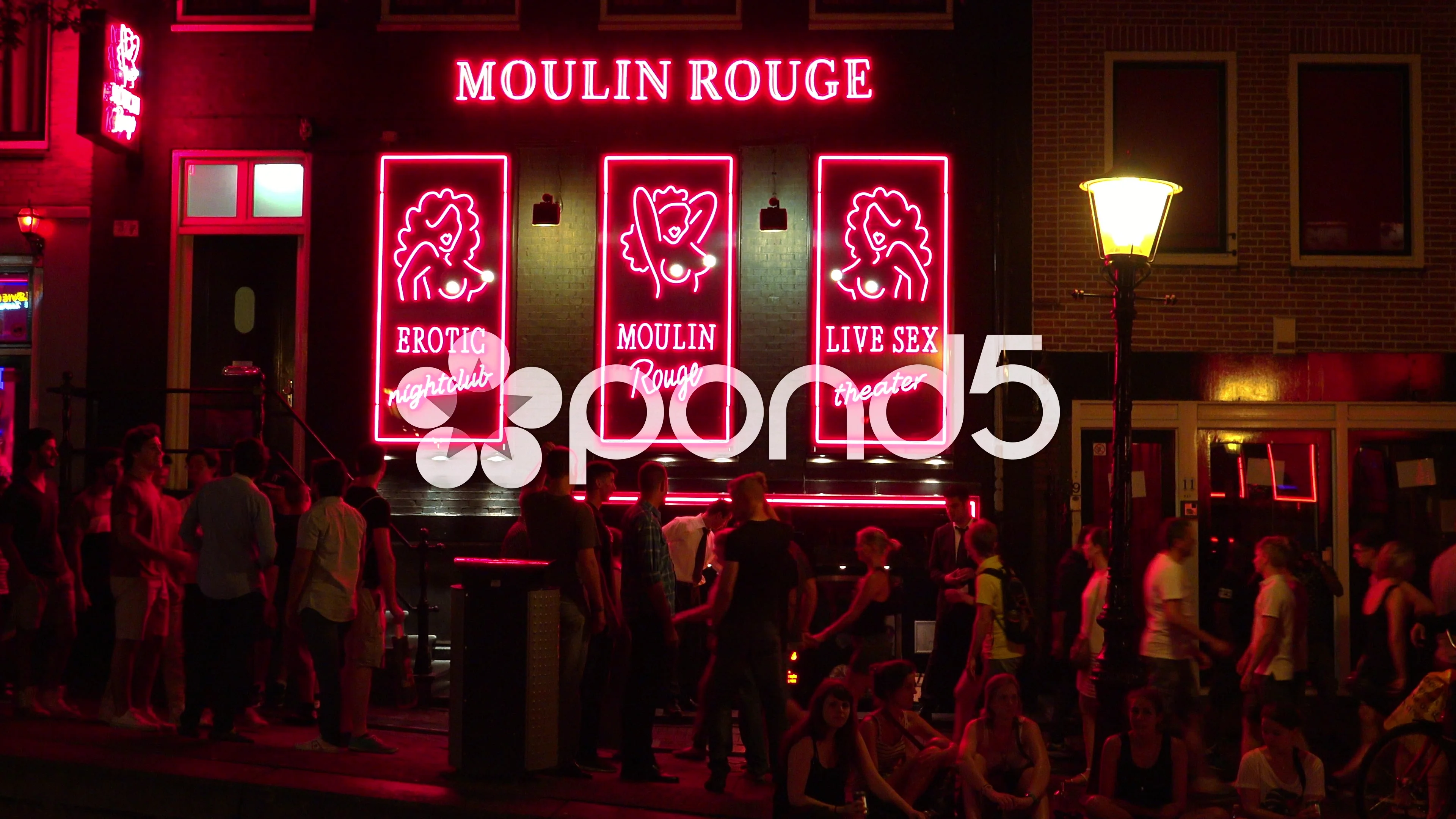 Moulin Rouge at Red Light district Amsterdam