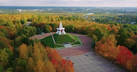 Mound of immortality. Bryansk Stock Footage 84680362