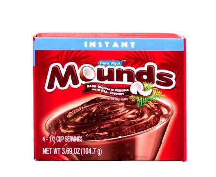 Mounds pudding 库存照片