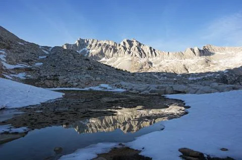Mount Abbot Reflection Stock Photos